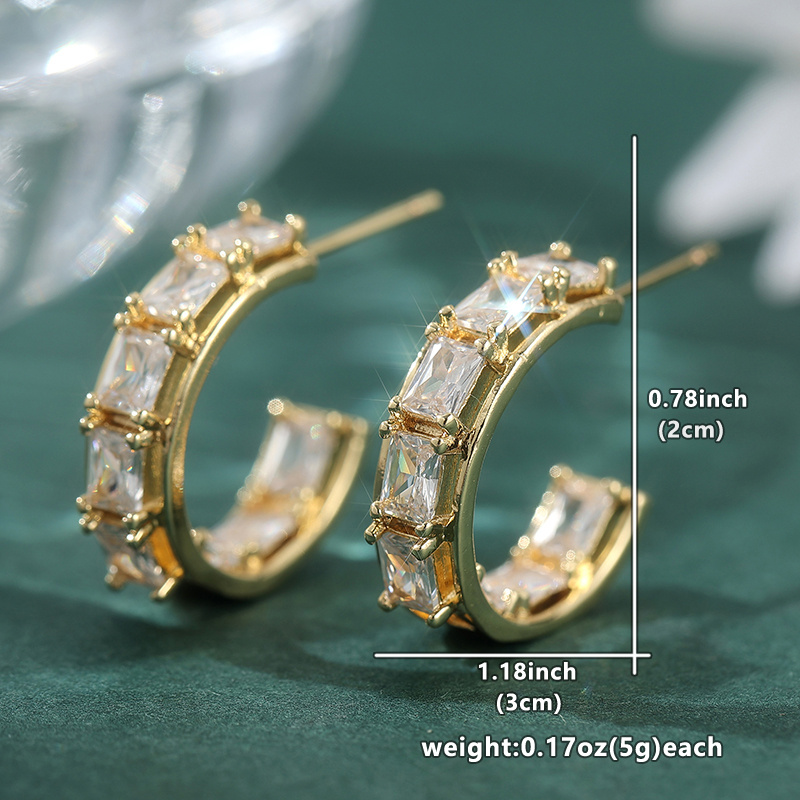 1 Pair Women's Brightfly C-Shaped Ear Clips for Weddings